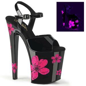 Platform Hibiscus Glow High Heel Shoes